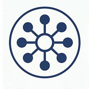 Gemini logo attempt 3: circular network badge